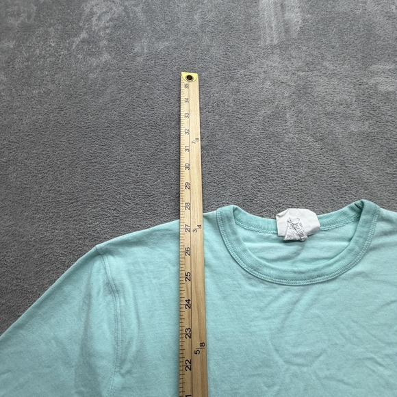 Champion Shirt Mens Medium Green Script Logo Graphic Tee T-Shirt Casual Crewneck - Picture 2 of 6